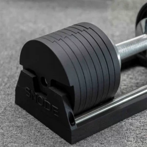 Snode AD80 Adjustable Dumbbells - PAIR (10 to 80 lb) with Magnetic Weight Set