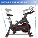 Snode Magenetic Resistance Exercise Indoor Cycling Bike – 8731Bi