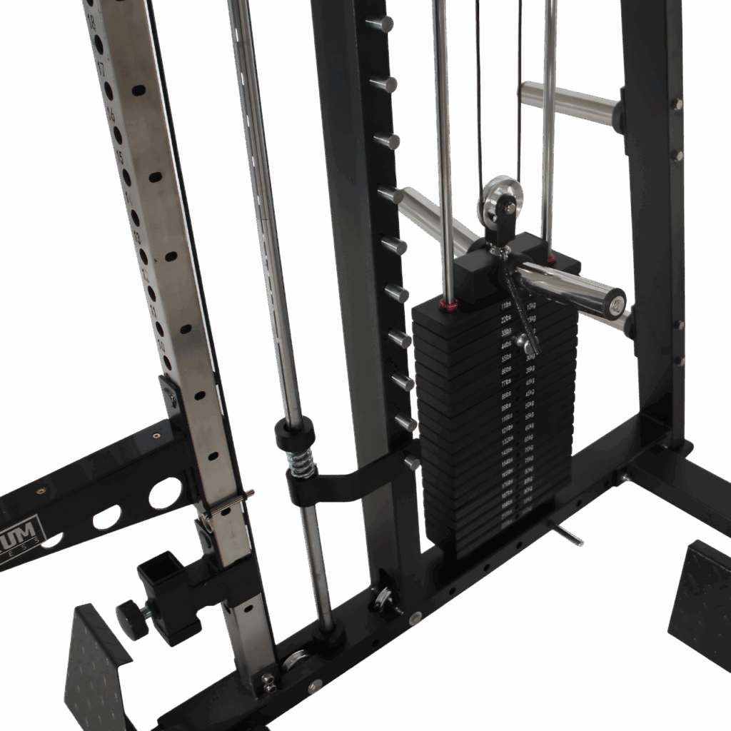 MAXUM S-150 Smith-Machine Functional-Trainer Squat Rack Home Gym