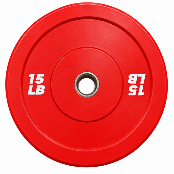 Red 15 LB Bumper Plate