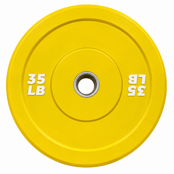 Yellow 35 LB Bumper Plate