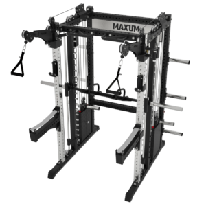 thumbnail image 2 of All In One Workout Machine Luku Smith Machine, 2200 LBS Squat Rack For With Dual Pulley System Multifunctional Power Rack Power Cage Strength Training Attachments Home Gym 2 of 10