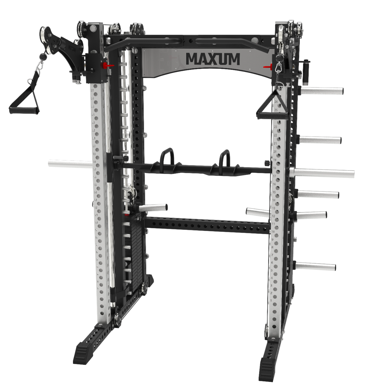 MAXUM X3 Smith Machine Functional Trainer Squat Rack