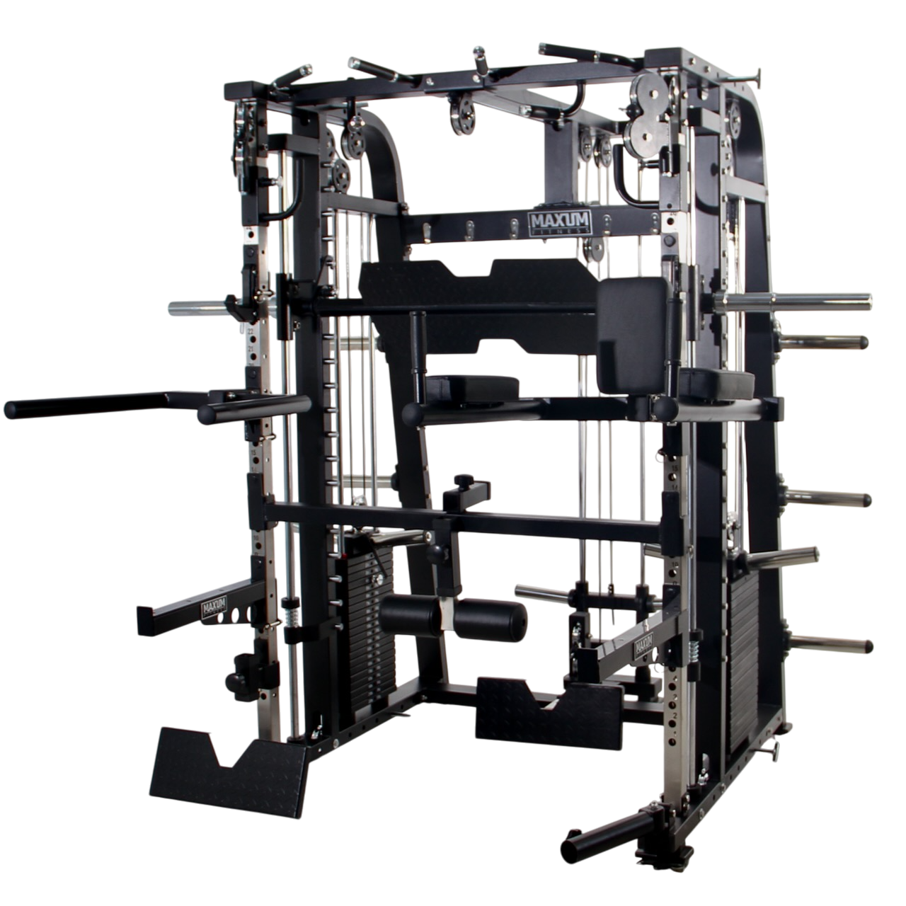 Maxum S-150 Smith Machine Functional Trainer Squat Rack Home Gym