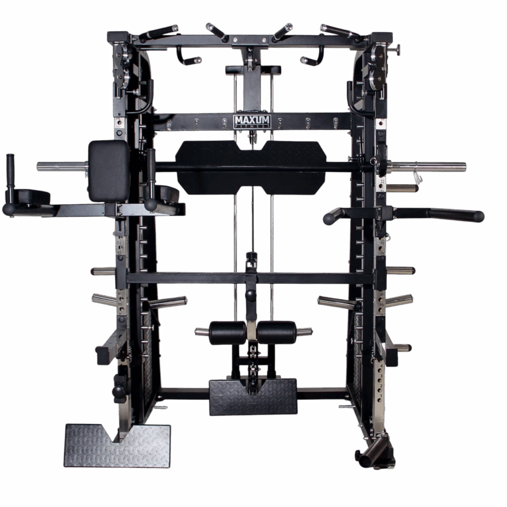 MAXUM S-150 Smith-Machine Functional-Trainer Squat Rack Home Gym