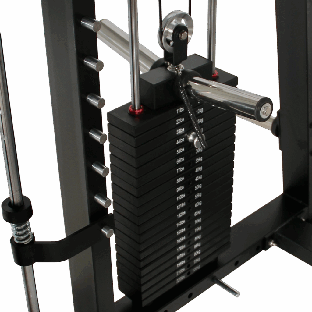 MAXUM S-150 Smith-Machine Functional-Trainer Squat Rack Home Gym