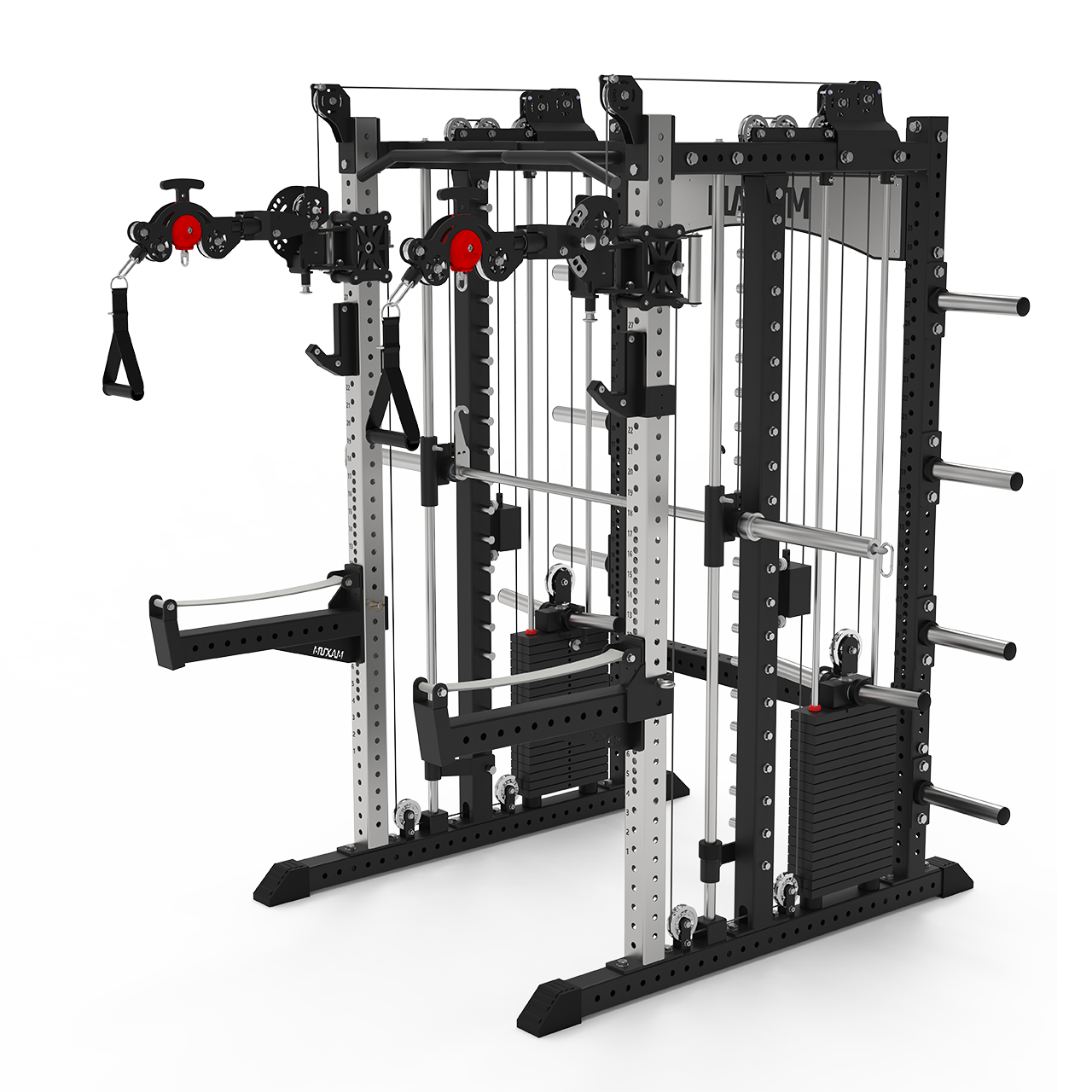 Maxum SX2 Smith Machine Functional Trainer Squat Rack Home Gym